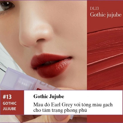 Black Rouge Double Layer Over Velvet Lipstick Dl13