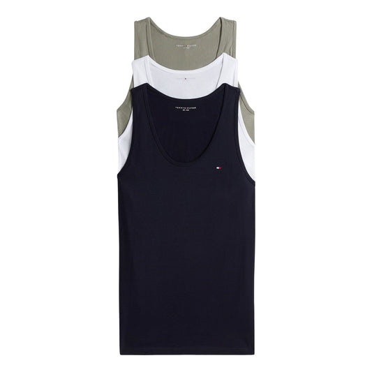 Tommy Hilfiger Signature Jersey Tank Top Men (3-pack) Dark Blue / White / Olive Green (UM0UM03867-0SK) Men