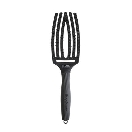 Olivia Garden Fingerbrush Care Iconic Double Pin Medium Black