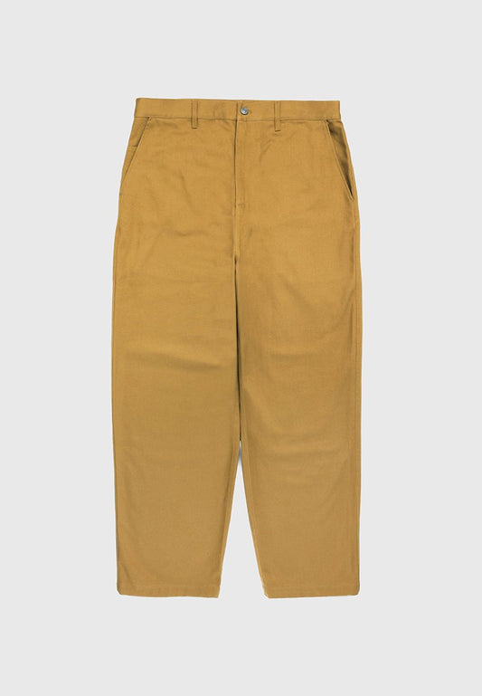 Highsnobiety – Cotton Drill Trouser Brown Ochre (ZZO2KAL22-O00) Men