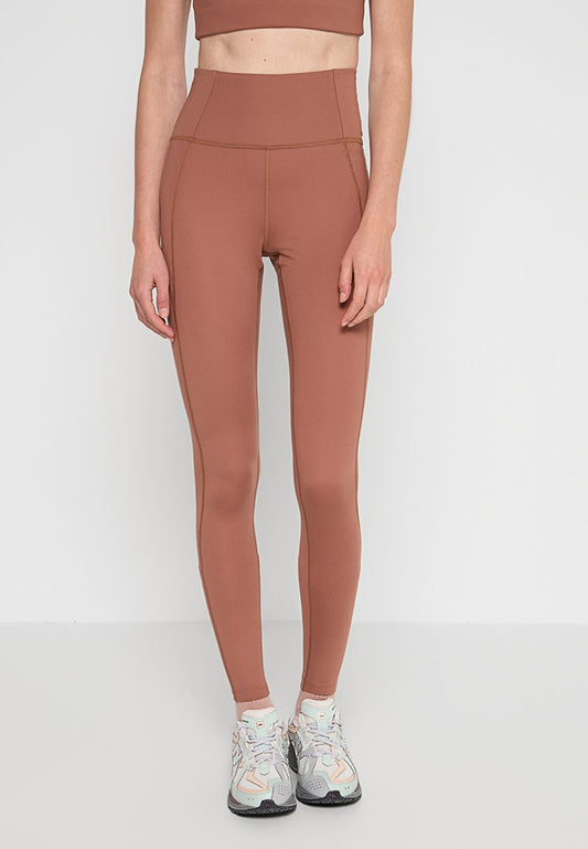 Girlfriend Collective Compressive High Rise Legging, Long Light Brown (ZZO2TTT12-J00) Women