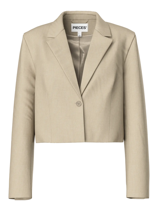 Rosa Short Blazer Greige (17162393) Women