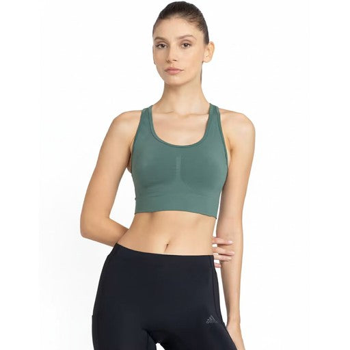Adidas FRMT SCLPT Sculpting Sports Bra Sage Green, Women