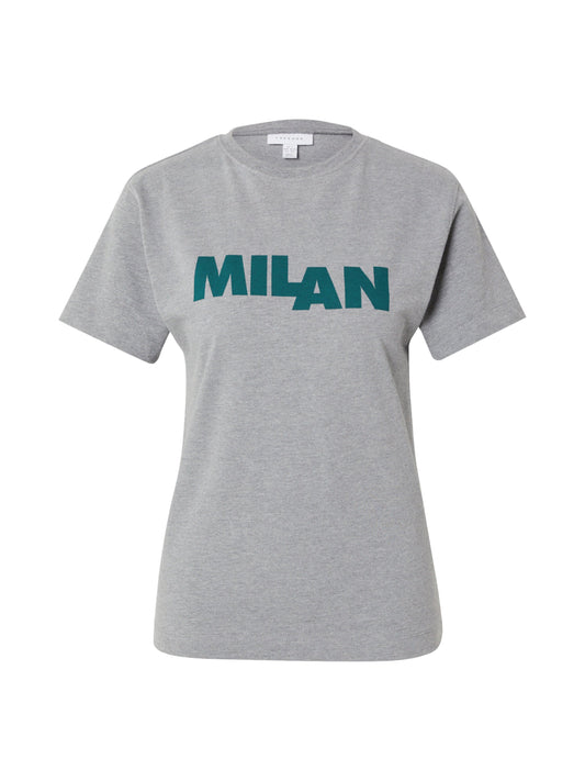 Topshop graphic Milan shrunken tee in grey (23584965) Women