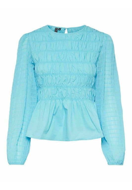 Pieces Oberteil with langen Ärmeln PCNILLA Light Blue (PE321E0ZH-K11) Women
