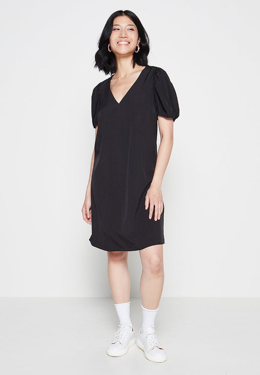 VILA VIPUFFA S/S PUFF SLEEVE DRESS/ZL Black (ZZO1K9X21-Q00) Women