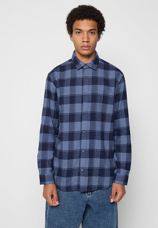 Jack & Jones JWHJOSHUA FALL BUFFALO SHIRT LS SN Dark Blue (ZZO3DH510-K00) Men