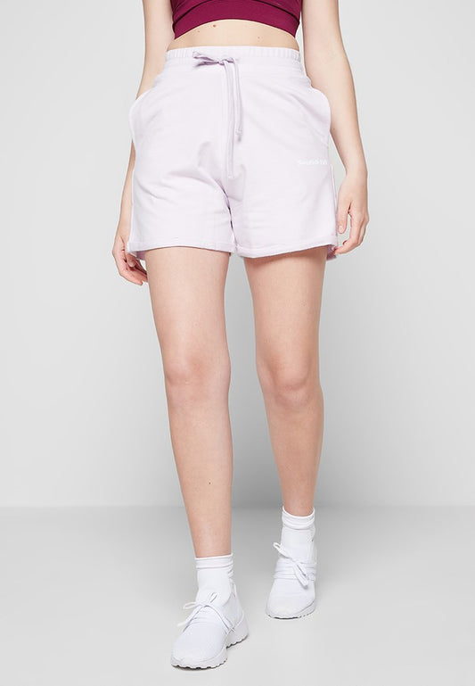 Swedish Fall Retreat Sweat Shorts Lavender (ZZO1PCQ47-I00) Women