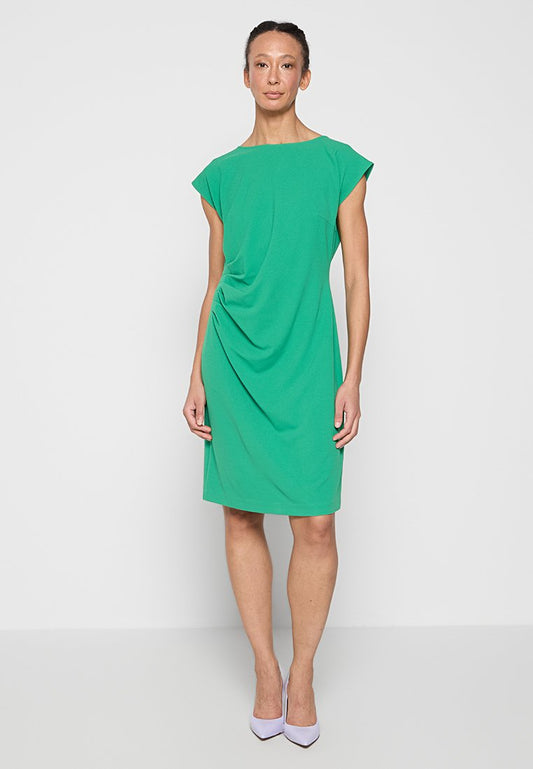 Swing Shift dress made of jersey crêpe with draping (ZZO3DLZ18-M00) Women