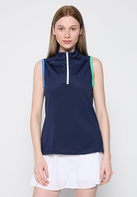 AIR TECH PIQUE-SL TRICOLOR 1/4ZIP Women