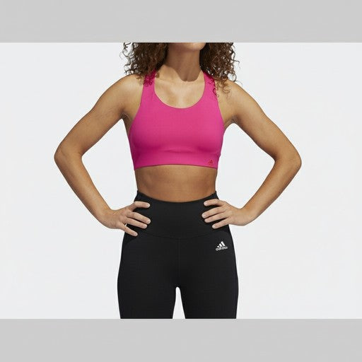 Adidas Ultimate Pink Sports Bra, Women