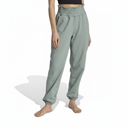 Adidas High Waist Yoga Pants Silver, Women