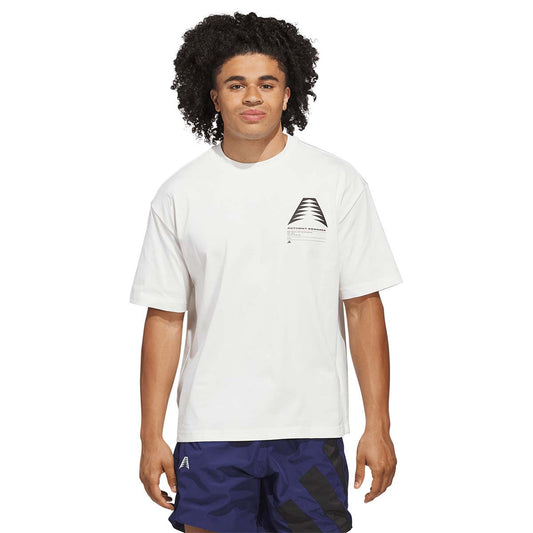 adidas T-Shirt Anthony Edwards GFX Schematic Cloud White (KB7256) Unisex