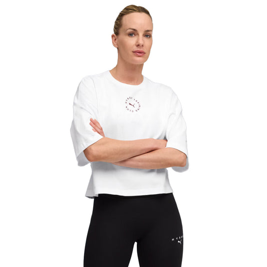 Puma T-Shirt Hyrox Cropped Lifestyle white (527639-02) Women