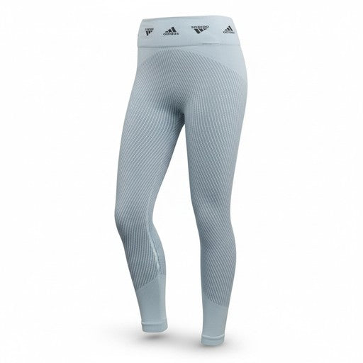 Adidas Seamless Ribbed Leggings Light Blue, Women