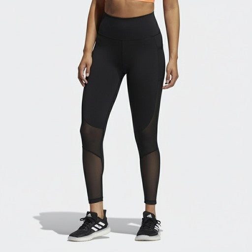 Adidas Mesh Panel Performance Leggings Black, Women