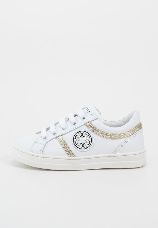 Elie Saab LEATHER LOW SNEAKERS LACE UP white (ZZO2JFV08-A00) Kids