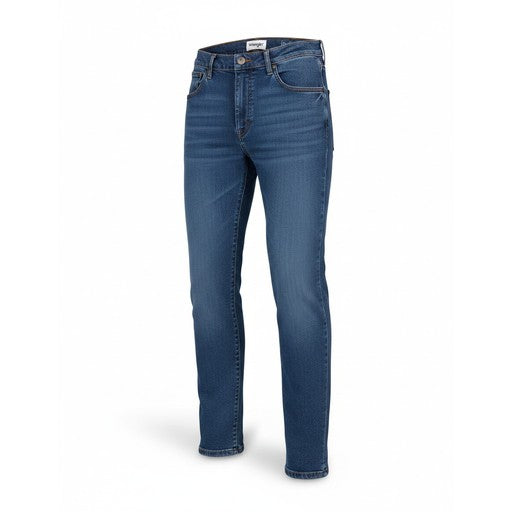 Wrangler Larston Slim Tapered Mid Blue Jeans, Men