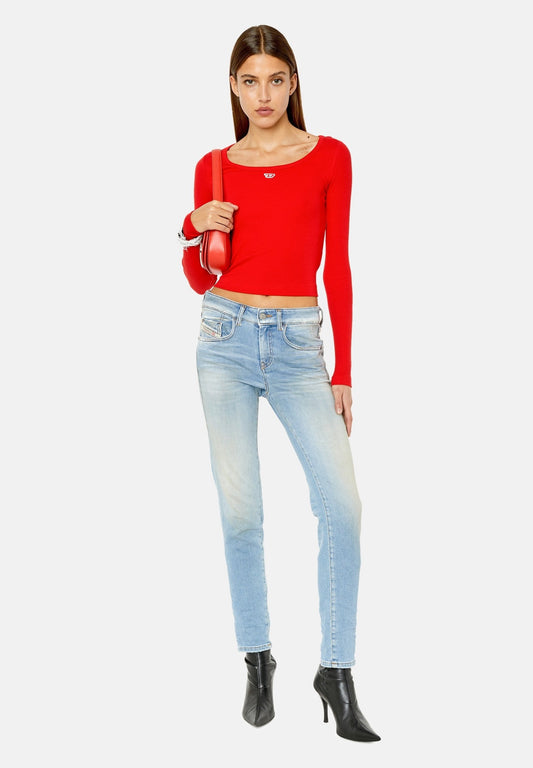 Diesel D-Ollies JoggJeans� 068CW Slim Light Blue (DI121N0MI-K11) Women