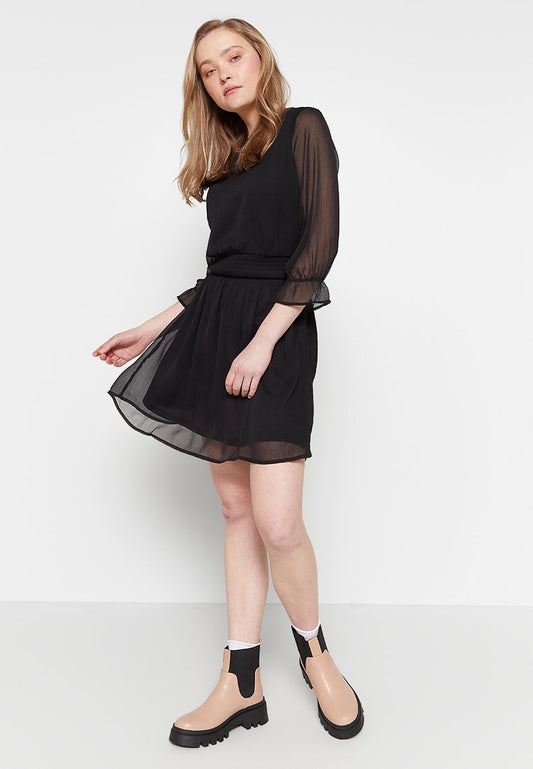 JDY MELLY 3/4 CHIFFON DRESS WVN LO (ZZO1W8X19-Q00) Women