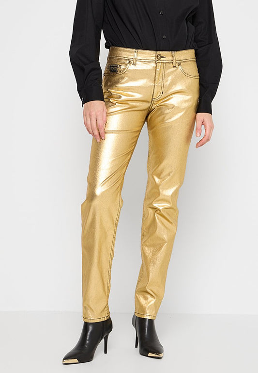 Versace Jeans Couture TROUSERS/5POCKET Gold-Coloured (ZZO2U65EZ-F00) Women