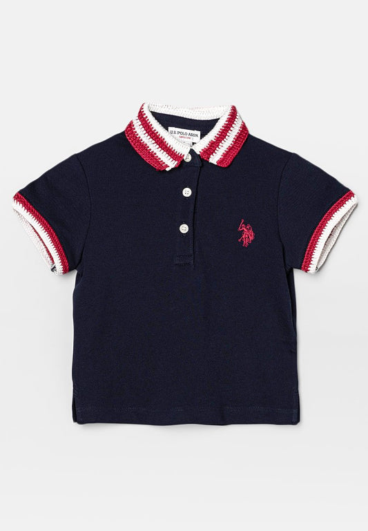 U.S. Polo Assn. SUVI - POLO CROCHET dark blue (ZZO2Y8663-K00) Kids