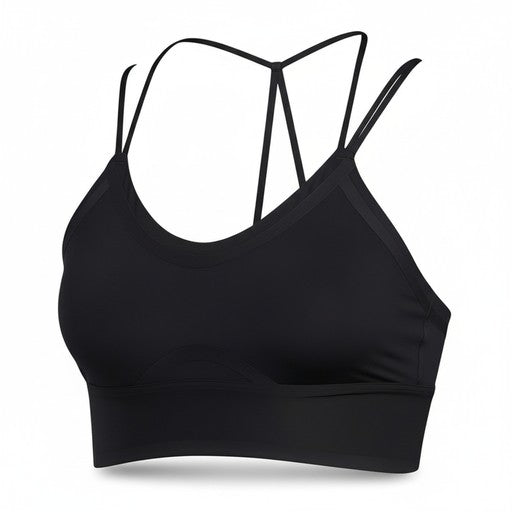 Adidas Double Strap Yoga Sports Bra Black, Women