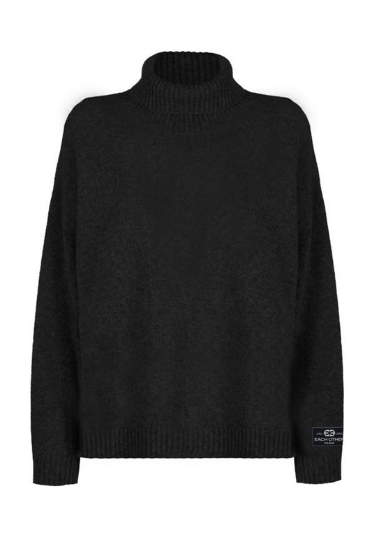 Each x Other TURTLENECK SWEATER with labelling detail Black (ZZO2L7707-Q00) Women