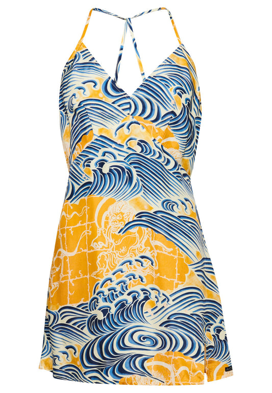 Superdry & Co Mini Slip Halter Dress Blue (SU221C0UG-K11) Women