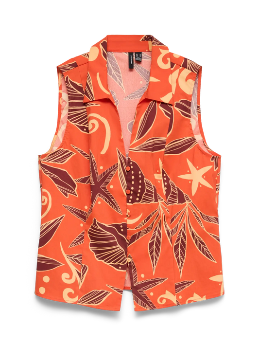 Mariana Sleeveless Top Exp Spicy Orange (10351008) Women