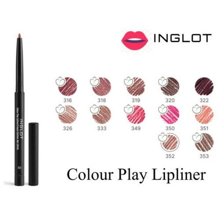 Inglot Colour Play Lipliner by with Integrated Sharpener 333 0.30g