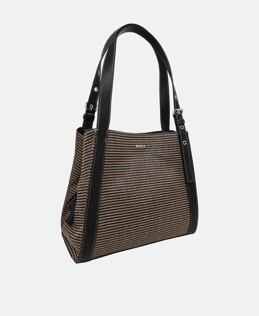 DKNY Galen Medium Tote Natural/Black (R61ALQ40NAX) Women