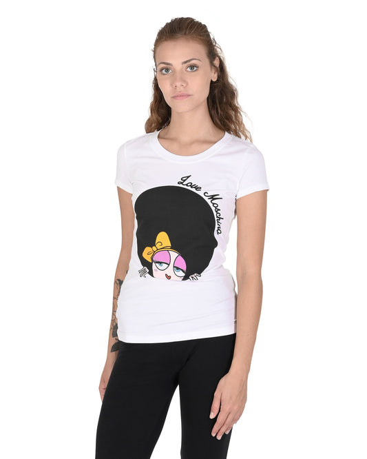 Love Moschino White T-Shirt (101685) Women