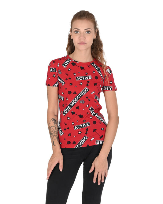 Love Moschino Red T-Shirt (101715) Women