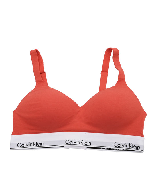 Calvin Klein Womens Bralette 000QF7900EVO3 Red