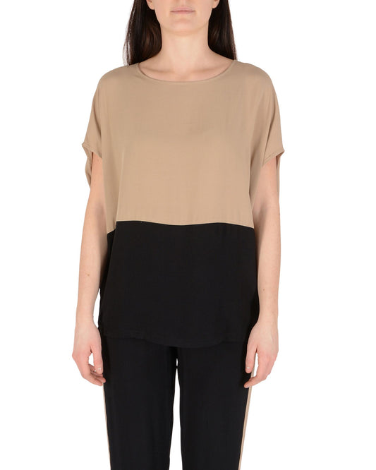 19V69 ITALIA by VERSACE Blouse/Shirt (CAMICIA ZAIRA CAMMELLO NERO) Women