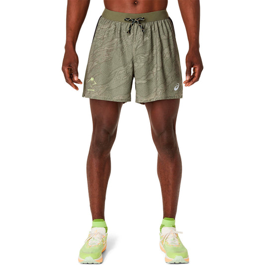 ASICS Shorts Fujitrail All Over Print 5 Green" (2011D392-300) Men