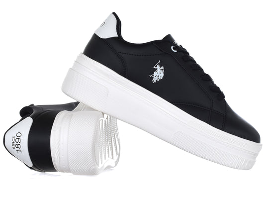 SHOES U.S. POLO ASSN. - CHERRY001B-BLK-WHI01 Women
