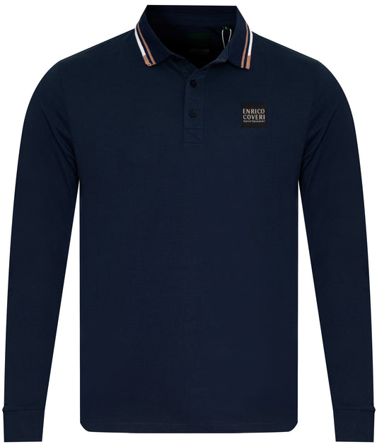 ENRICO COVERI LONG-SLEEVE POLO SHIRT - CO52507/102 Men