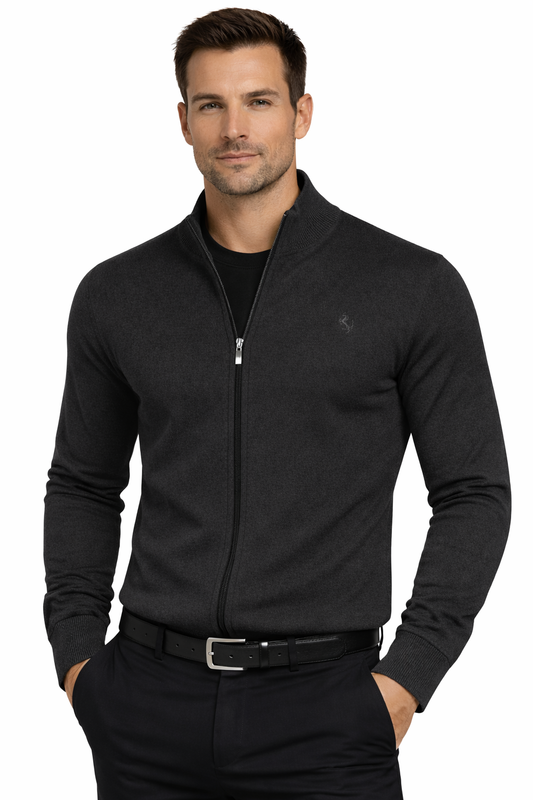 POLO LARA Sweater Zip Up DARK GRAY K (8905) Men