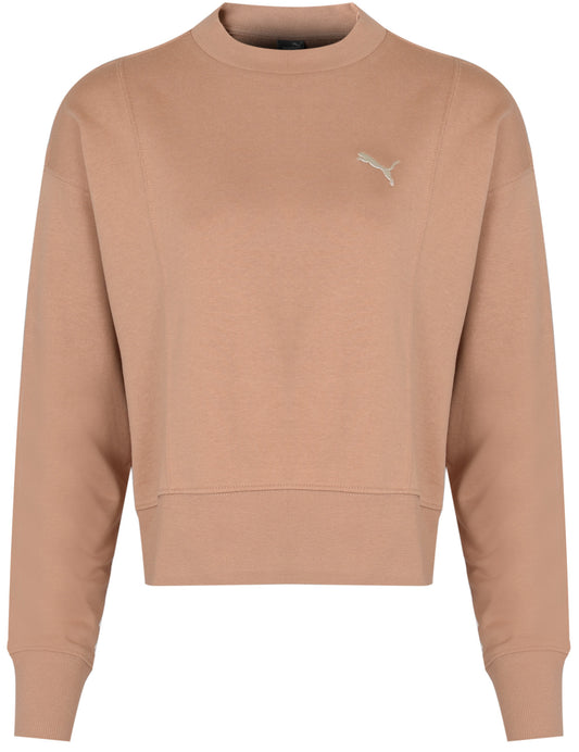 PUMA SWEATSHIRT - HER CREW DUSTY TAN 673109-89 Women