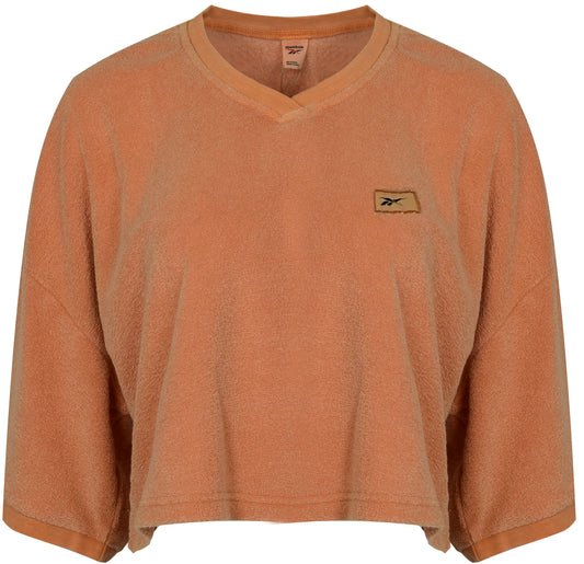 REEBOK CL RBK ND TERRY CROP T-SHIRT HS4757 Women