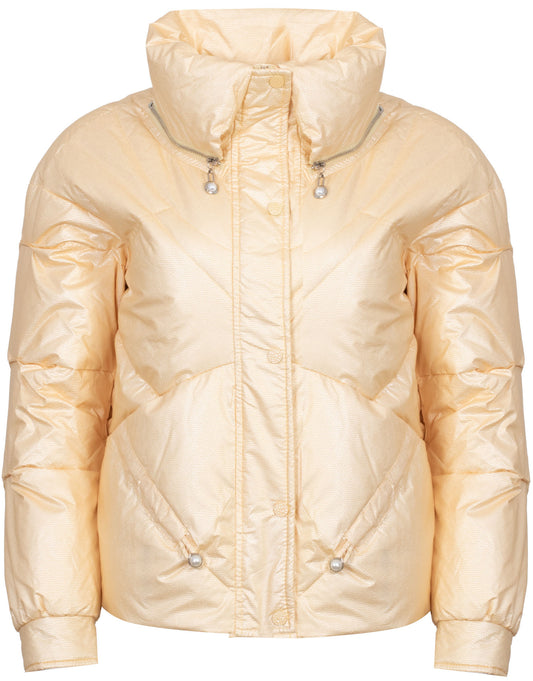 ROMEO GIGLI DOWN JACKET WITH HIGH COLLAR - 01W24 R04 / GIALLO Women
