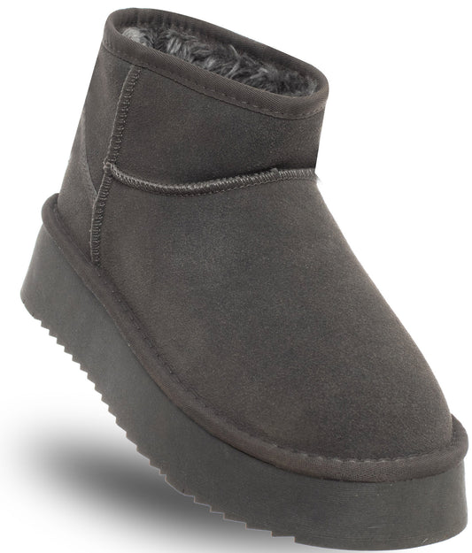 WOMEN'S LEATHER ANKLE BOOTS - SOLO SOPRANI COUNTURE - SSW421P05/05 HUGH PLATFORM SHARK Women