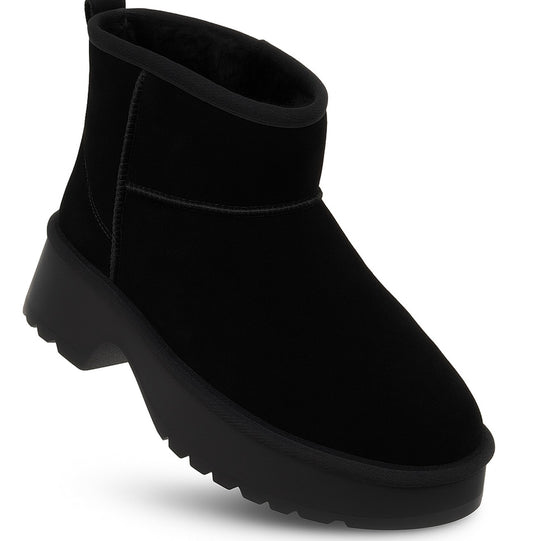 WOMEN'S LEATHER ANKLE BOOTS - SOLO SOPRANI COUTURE - SSW521P30/01 LEA SUEDE Women