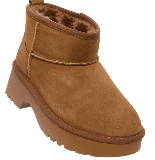 WOMEN'S LEATHER ANKLE BOOTS - SOLO SOPRANI COUTURE - SSW521P30/21 LEA SUEDE Women