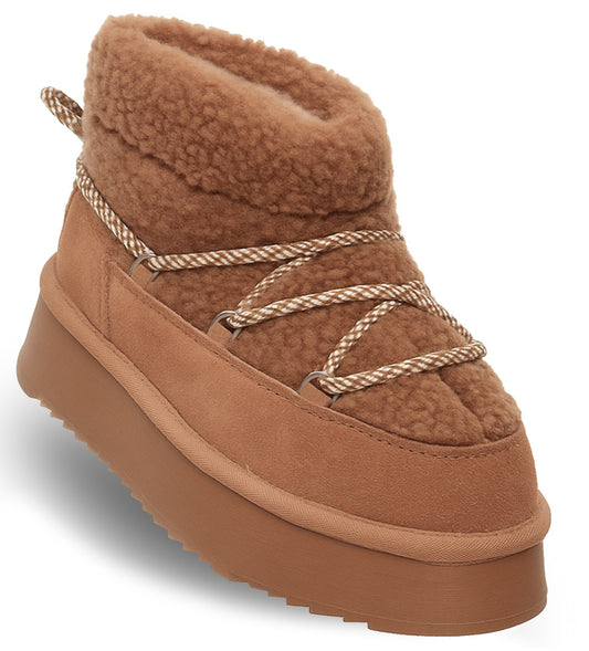 WOMEN'S LEATHER ANKLE BOOTS - SOLO SOPRANI COUTURE - SSW521P71/01 ROOMY Women