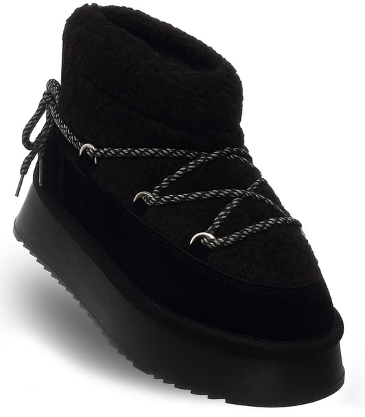 WOMEN'S LEATHER ANKLE BOOTS - SOLO SOPRANI COUTURE - SSW521P71/02 ROOMY Women