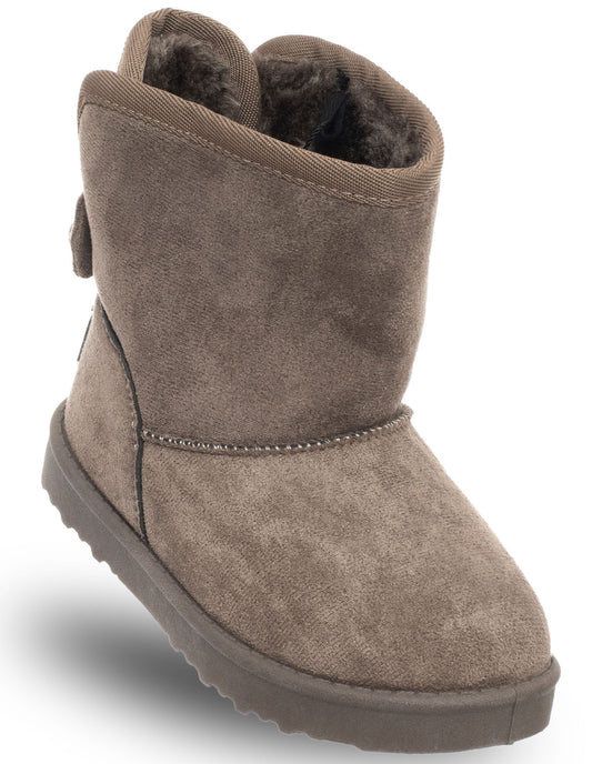 LEATHER ANKLE BOOTS - SOLO SOPRANI COUTURE - SCG421P86/21 BOW GIRL TAUPE Kids