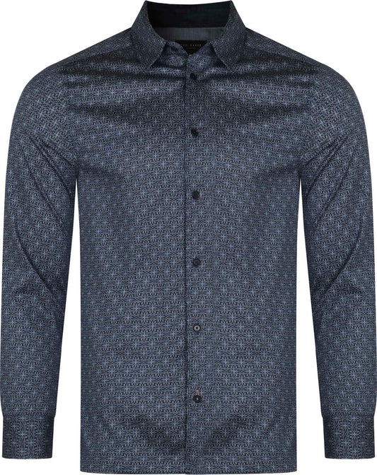TED BAKER LONDON SHIRT 272176 NAVY PAVIA Men